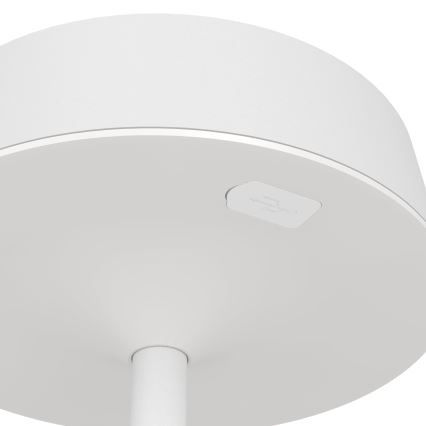 Eglo - Ρυθμιζόμενη LED επιτραπέζια λάμπα αφής με ηλιακή επαναφόρτιση LED/3W/5V 3000-6000K 1800 mAh IP44 λευκή