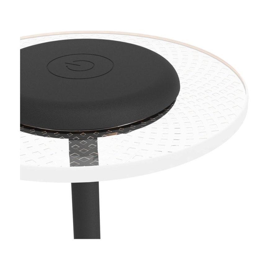 Eglo - LED RGBW ρυθμιζόμενη επαναφορτιζόμενη επιτραπέζια λάμπα αφής LED/5V 2000 mAh μαύρη