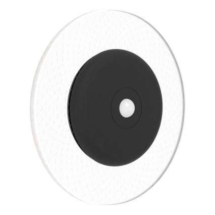 Eglo - Επιτοίχιο επαναφορτιζόμενο φωτιστικό LED RGBW ρυθμιζόμενης φωτεινότητας με αισθητήρα κίνησης και λυκόφωτος, LED/5V 2000 mAh, μαύρο + τηλεχειριστήριο