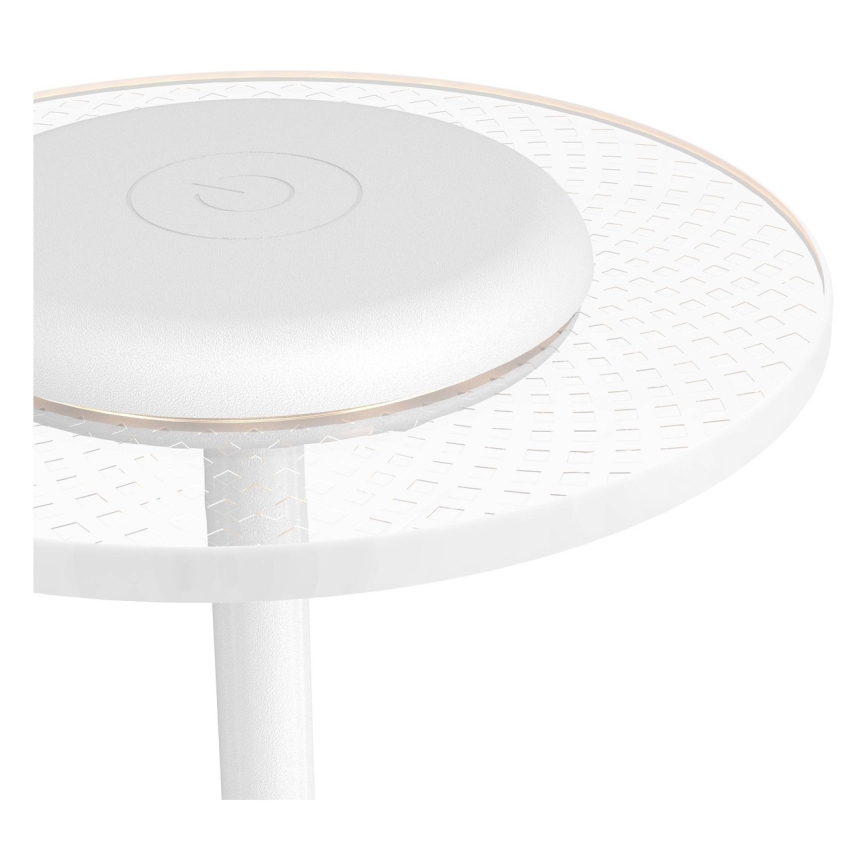 Eglo - LED RGBW Ρυθμιζόμενη, επαναφορτιζόμενη επιτραπέζια λάμπα με έλεγχο αφής LED/5V 2000 mAh λευκή