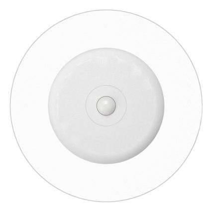 Eglo - LED RGBW ρυθμιζόμενο επαναφορτιζόμενο επιτοίχιο φωτιστικό με αισθητήρα κίνησης και σούρουπου LED/5V 2000 mAh λευκό + τηλεχειριστήριο