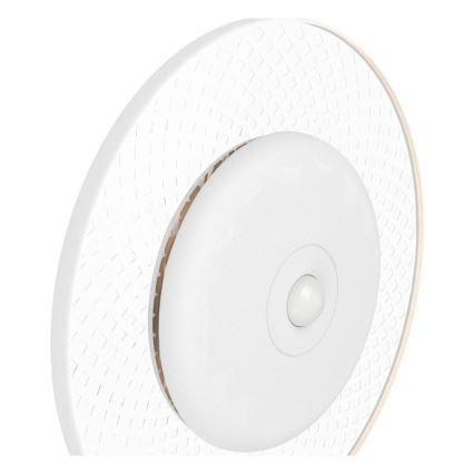 Eglo - LED RGBW ρυθμιζόμενο επαναφορτιζόμενο επιτοίχιο φωτιστικό με αισθητήρα κίνησης και σούρουπου LED/5V 2000 mAh λευκό + τηλεχειριστήριο