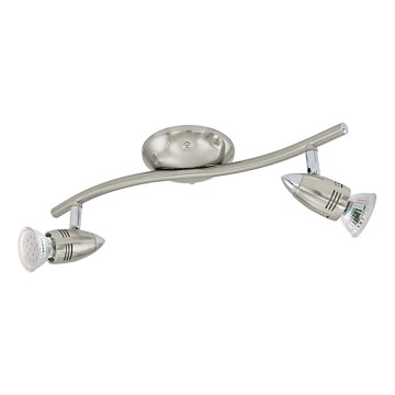 Eglo 78023 - LED Σποτ MAGNUM 2xGU10/3W/230V 3000K ματ χρώμιο