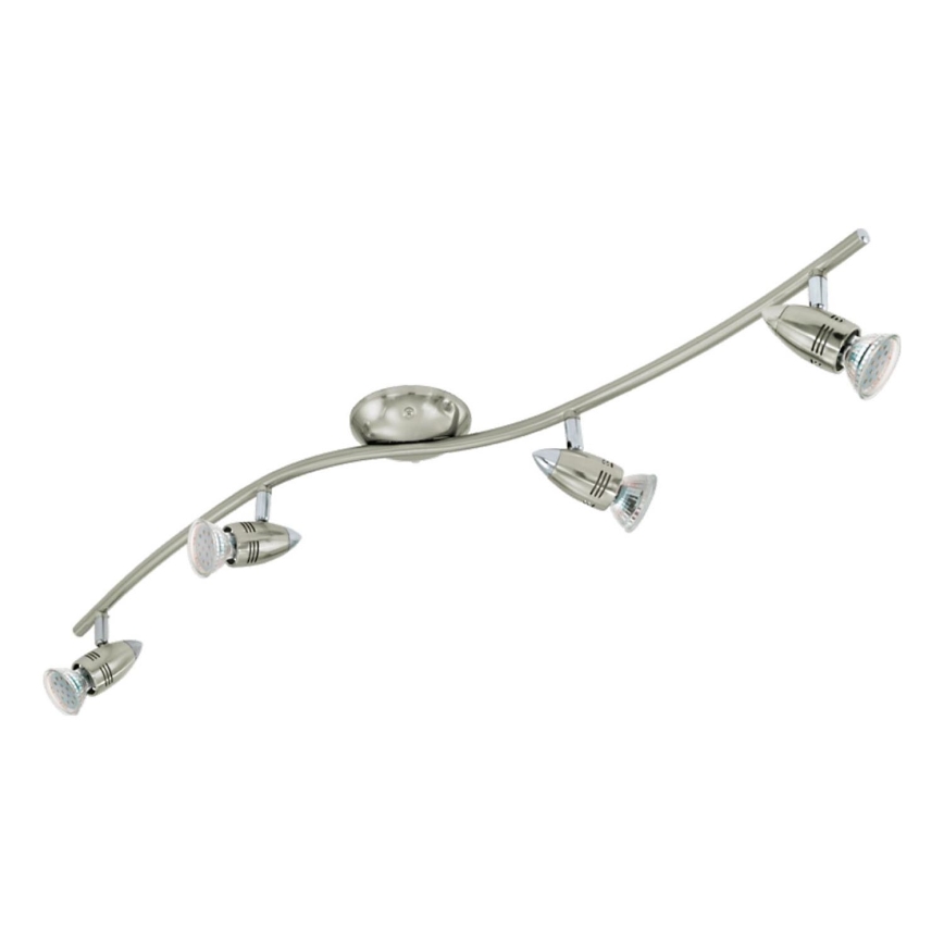 Eglo 78025 - LED Σποτ MAGNUM 4xGU10/3W/230V 3000K ματ χρώμιο