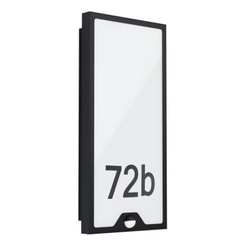 Eglo 780421 - Φωτιστικό αριθμού κατοικίας με αισθητήρα CASAZZA LED/16W/230V IP44