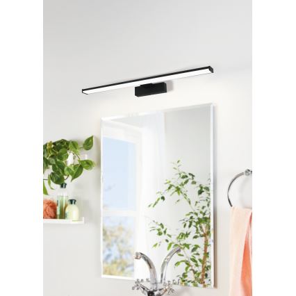 Eglo 780431 - Φωτισμός καθρέφτη μπάνιου LED BETETA LED/11W/230V 60 cm IP44 μαύρο