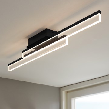 Eglo 780433 - Φωτιστικό οροφής μπάνιου LED YANGUAS 2xLED/11W/230V 3000K IP44 μαύρο