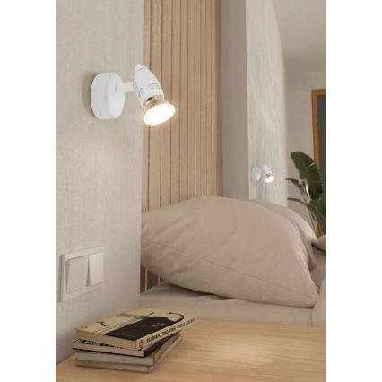 Eglo 780447 - Φωτιστικό σποτ τοίχου LED SABADELL 1xGU10/2,8W/230V 3000K λευκό