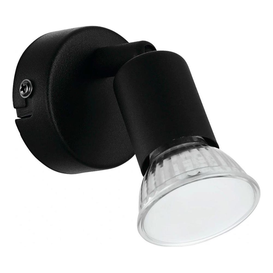 Eglo 780457 - Φωτιστικό σποτ τοίχου LED ESCALERA 1xGU10/2,8W/230V 3000K μαύρο