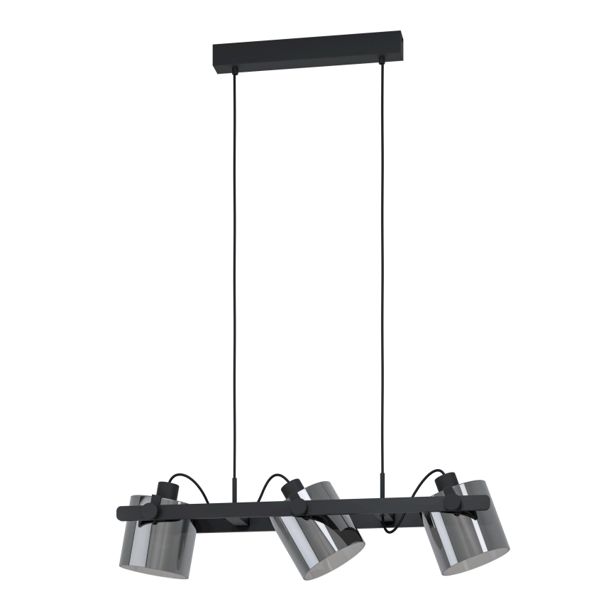 Eglo 780478 - Κρεμαστό φωτιστικό οροφής CALERINO 3xE27/40W/230V μαύρο