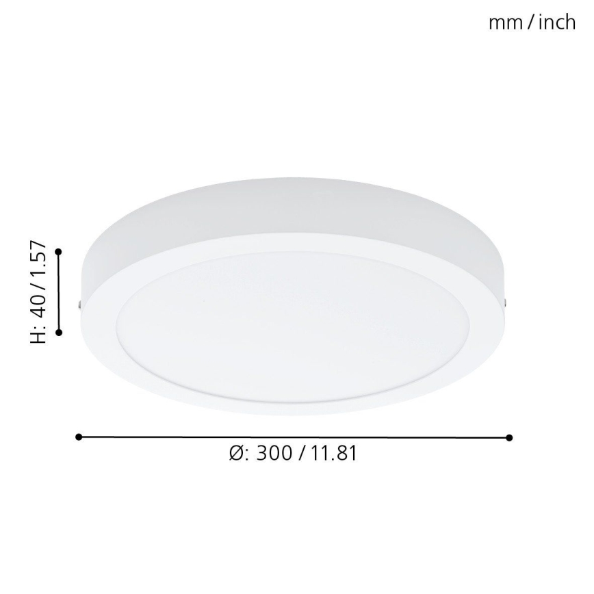 Eglo 78203 - Φωτιστικό οροφής LED FUEVA LED/22W/230V διάμ. 30 cm