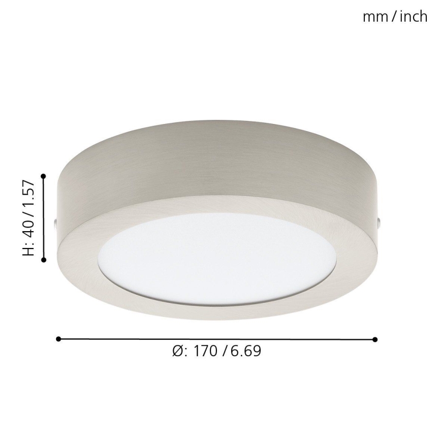 Eglo 78213 - Φωτιστικό οροφής LED FUEVA LED/10,9W/230V διάμ. 17 cm