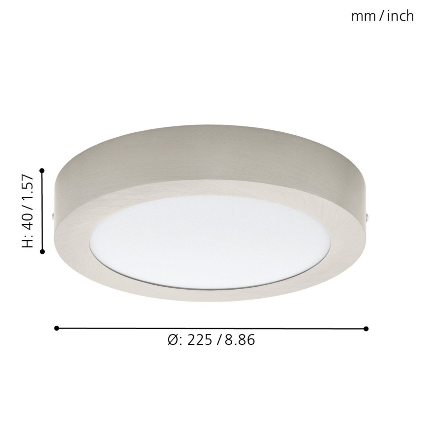 Eglo 78214 - Φωτιστικό οροφής FUEVA LED/16,5W/230V Ø 22,5 cm