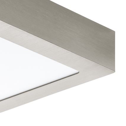 Eglo 78215 - Φωτιστικό οροφής LED FUEVA LED/10,9W/230V 17x17 cm ματ χρώμιο