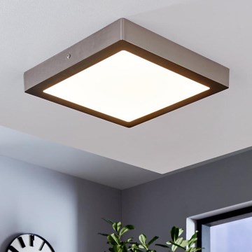 Eglo 78218 - LED Φωτιστικό οροφής FUEVA LED/22W/230V 30x30 cm ματ χρώμιο
