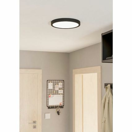 Eglo 78677 - Φωτιστικό οροφής LED FUEVA LED/20,5W/230V Ø 28,5 cm μαύρο