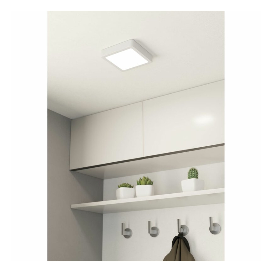 Eglo 78678 - LED Φωτιστικό οροφής FUEVA LED/11W/230V 16x16 cm λευκό