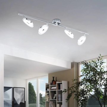 Eglo 78684 - LED σποτ DORNES 4xLED/4,5W/230V γυαλιστερό χρώμιο