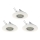 Eglo 78704 - ΣΕΤ 3x Χωνευτό Φωτιστικό LED PENETO 1xGU10/3,3W/230V λευκό