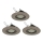 Eglo 78705 - ΣΕΤ 3x Χωνευτό Φωτιστικό LED PENETO 1xGU10/3,3W/230V ματ χρώμιο