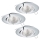 Eglo 78708 - ΣΕΤ 3x Χωνευτό Φωτιστικό LED TEDO 1xGU10/5W/230V