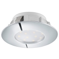Eglo 78742 - Κρεμαστό φως οροφής LED PINEDA 1xLED/12W/230V λαμπερό χρώμιο