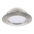 Eglo 78747 - LED Dimmable χωνευτό φωτιστικό PINEDA LED/12W/230V ματ χρώμιο