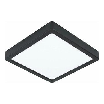 Eglo 78814 - LED φωτιστικό οροφής FUEVA LED/17W/230V 21x21 cm μαύρο