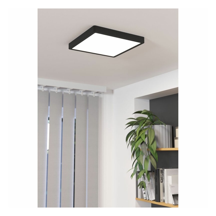 Eglo 78815 - Φωτιστικό οροφής LED FUEVA LED/20,5W/230V 28,5x28,5 cm μαύρο