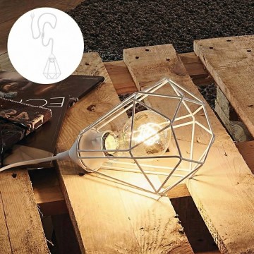 Eglo 79085 - Επιτραπέζιο φωτιστικό με βύσμα BYRON 1xE27/40W/230V λευκό