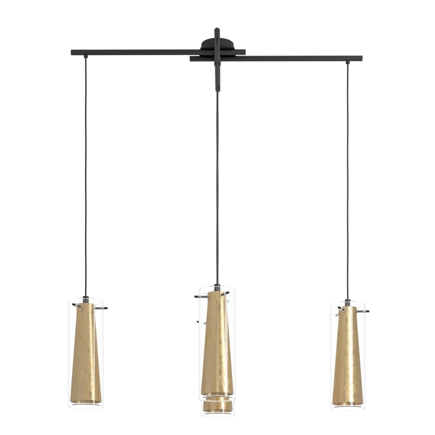 Eglo 79344 - Κρεμαστό φωτιστικό οροφής PINTO GOLD 4xE27/40W/230V χρυσό