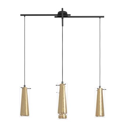 Eglo 79344 - Κρεμαστό φωτιστικό οροφής PINTO GOLD 4xE27/40W/230V χρυσό