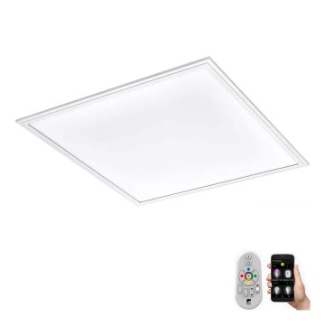 Eglo 79467 - LED Dimmable φωτιστικό οροφής POZZALLO LED/21W/230V 2700-6500K 45x45 cm λευκό + τηλεχειριστήριο