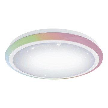 Eglo 79512 - LED RGB ρυθμιζόμενο φωτιστικό οροφής LIPARI LED/24W/230V + τηλεχειριστήριο