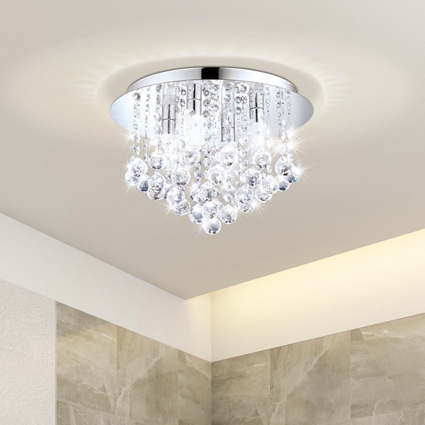 Eglo 79516 - Φωτιστικό οροφής μπάνιου LED MONTEPRANDONE 8xG9/3W/230V IP44 γυαλιστερό χρώμιο