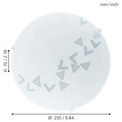 Eglo - Φως οροφής 1xE27/60W/230V