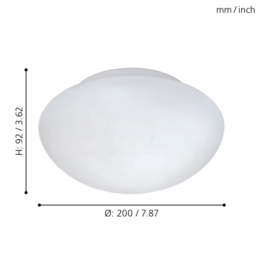 Eglo - Οροφής φωτιστικό 1xE27/60W/230V