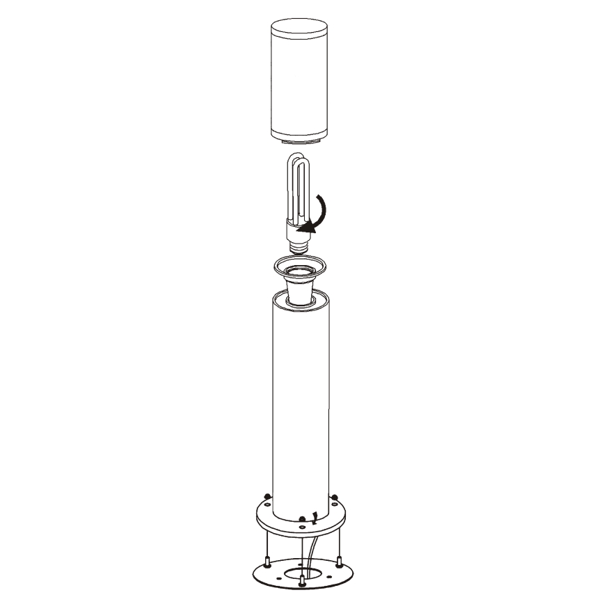 EGLO - Λάμπα εξωτερικού χώρου 1xE27/15W/230V IP65