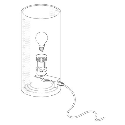 Eglo - Επιτραπέζιο φωτιστικό 1xE14/60W/230V