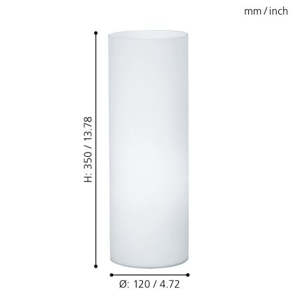 Eglo - Επιτραπέζια λάμπα 1xE27/60W/230V