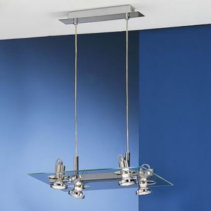 Eglo 82215 - Κρεμαστό φωτιστικό FOCUS 4xGU10/50W/230V