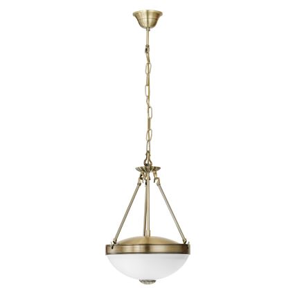 EGLO - Κρεμαστό φωτιστικό οροφής 2xE27/60W/230V μπρονζέ
