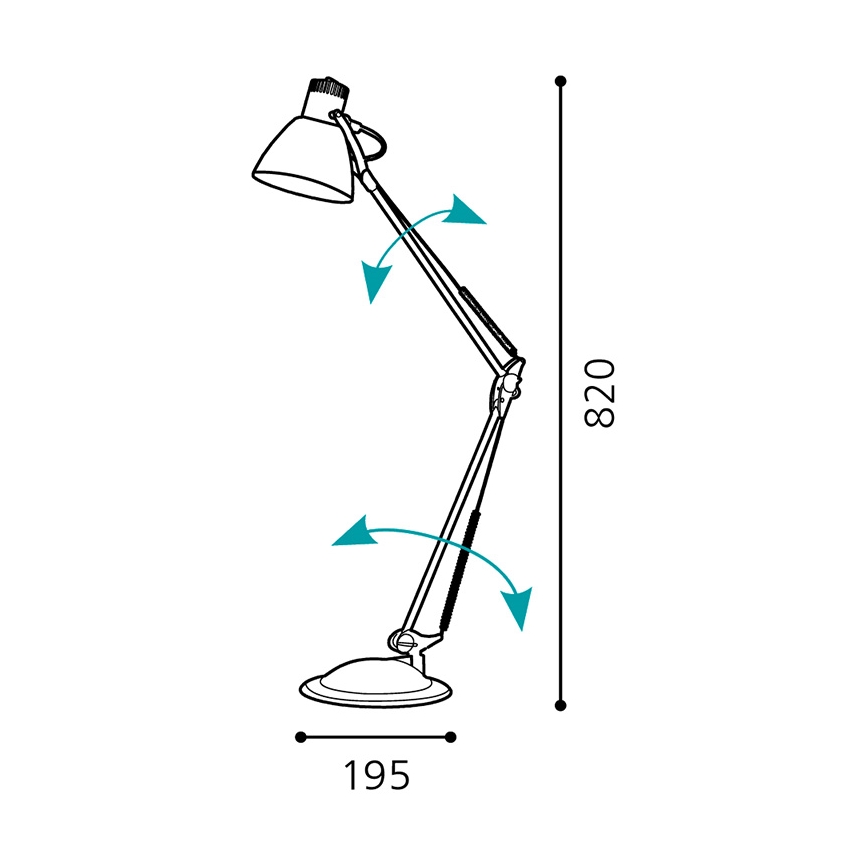 Eglo 82939 - Επιτραπέζια λάμπα TIME 1xE27/60W/230V
