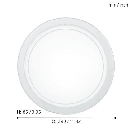 Eglo - Οροφής φωτιστικό 1xE27/60W/230V