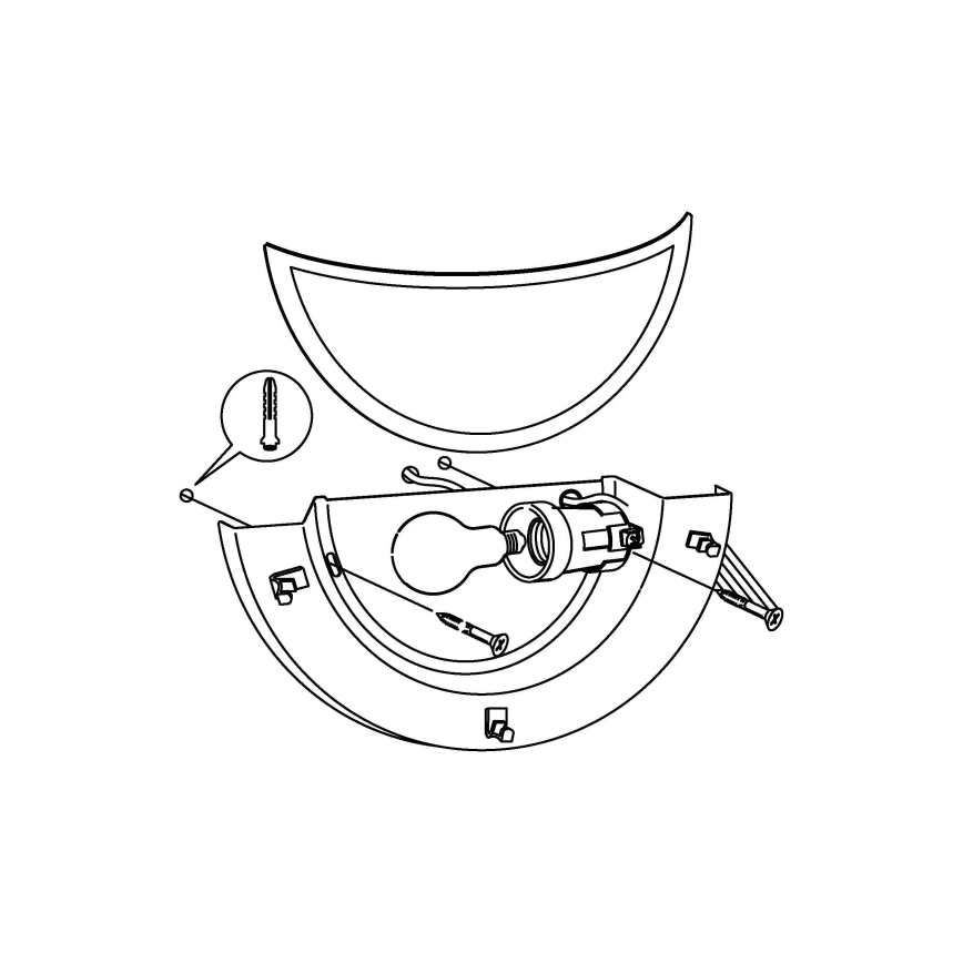 EGLO - Φως τοίχου 1xE27/60W