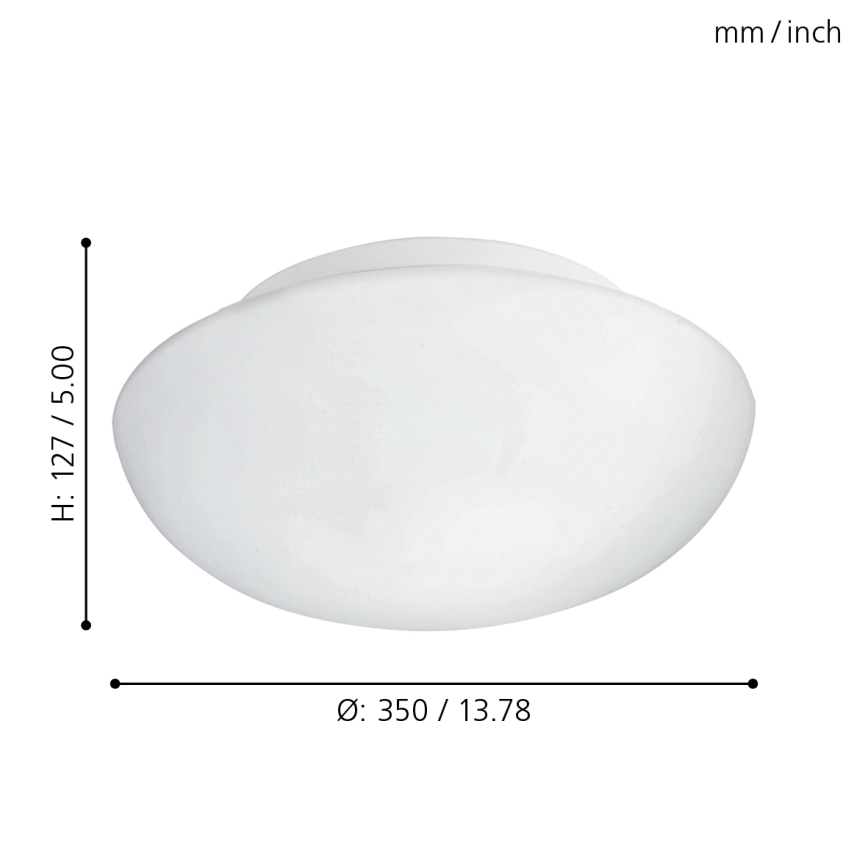 Eglo - Οροφής φωτιστικό 2xE27/60W/230V