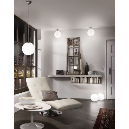EGLO - Κρεμαστό φωτιστικό οροφής 1xE27/60W/230V διάμετρος 25 cm λευκό