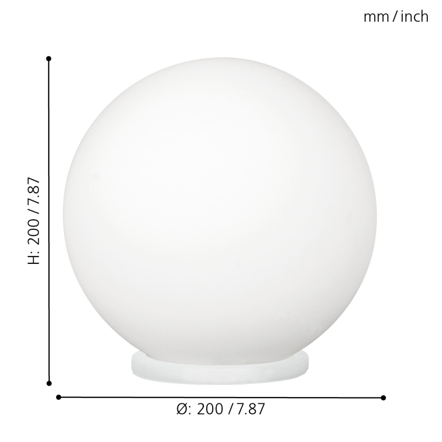 EGLO - Eπιτραπέζιο φωτιστικό 1xE27/60W/230V διάμετρος 20 cm