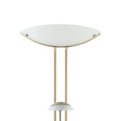 EGLO - Φωτιστικό δαπέδου ντιμαριζόμενο BAYA 1xR7s/230W + 1xG9/33W μπρονζέ