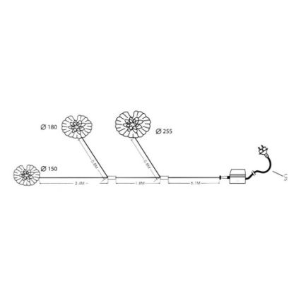 Eglo 86517 - ΣΕΤ 3x Πλωτό φως εξωτερικού χώρου 3xG4/20W/230V IP44